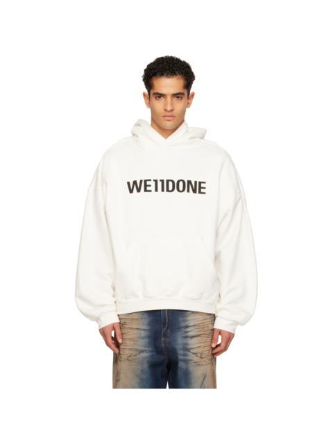 We11done White 'WE11DONE' Hoodie