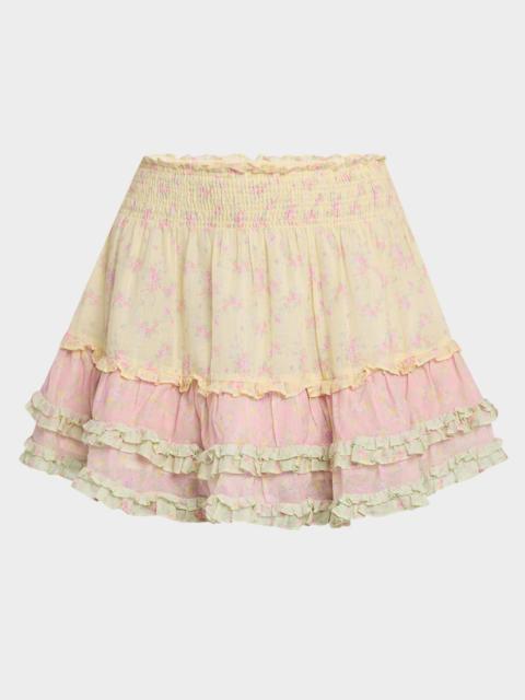 LoveShackFancy Camellia Mini Skirt