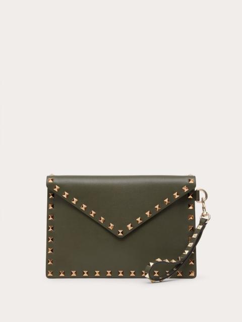 Valentino Rockstud Calfskin Pouch