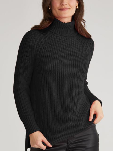 525 america Stella: Cotton Shaker Stitch Turtleneck Sweater