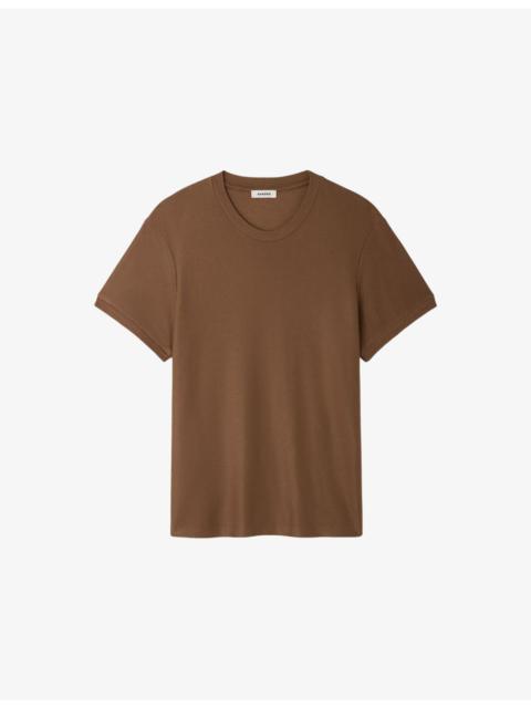 Sandro Textured Short-Sleeve Woven T-Shirt