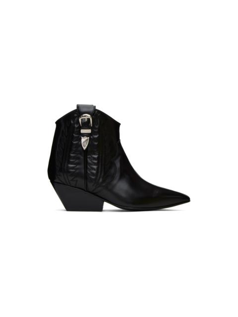 Black Polido Ankle Boots