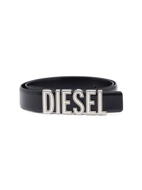 Diesel logo-lettering leather belt