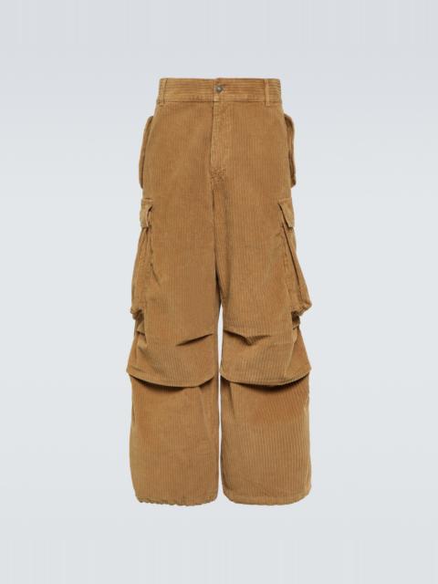 Alanui Velvet corduroy cargo pants