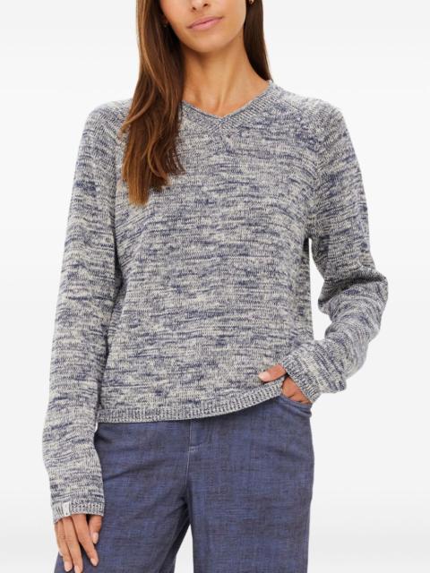 THE UPSIDE V-neck raglan sweater