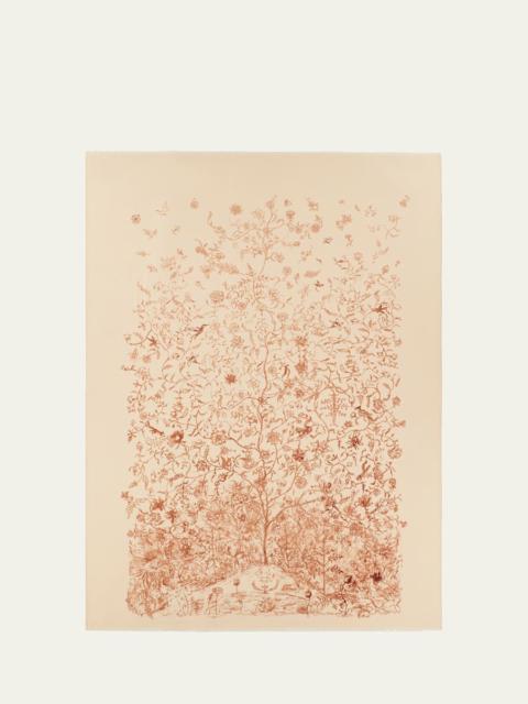 Loro Piana Albero della Vita Wool Maxi Stole