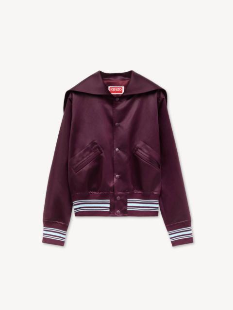 KENZO 'KENZO Varsity' cropped bomber in satin