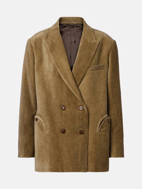 BLAZÉ MILANO Nightbreak double-breasted cotton velvet blazer