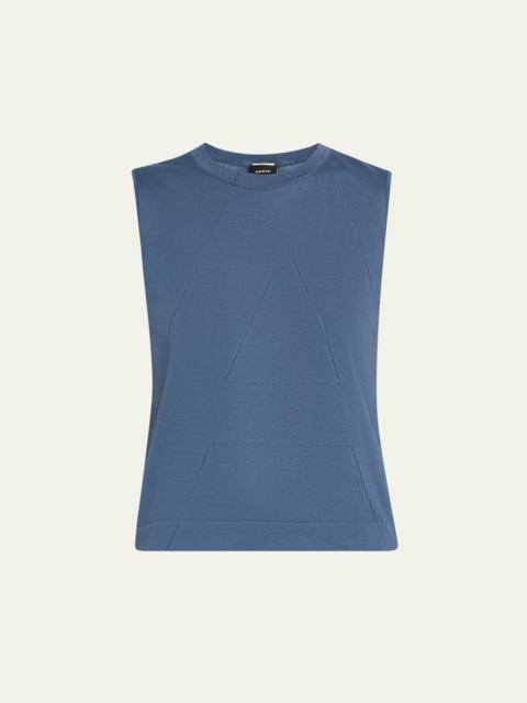 AKRIS Sea Island Cotton Tank Top