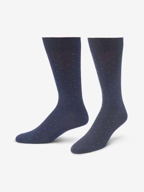 ALLEN EDMONDS Pin-dot Cotton Dress Socks