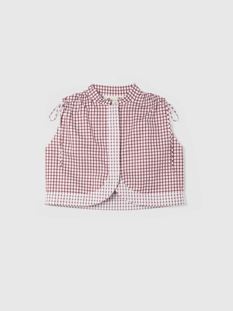 LIBEROWE MAYA CROPPED CHECK SHIRT