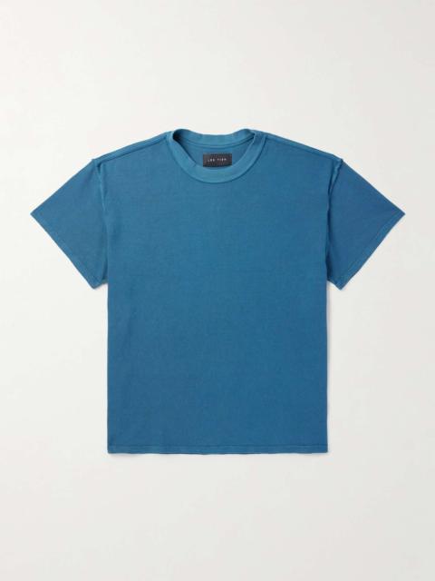 LES TIEN Inside Out Garment-Dyed Cotton-Piqué T-Shirt