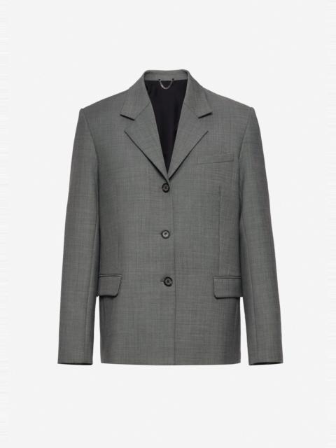 MAGDA BUTRYM Straight-cut wool blazer in grey