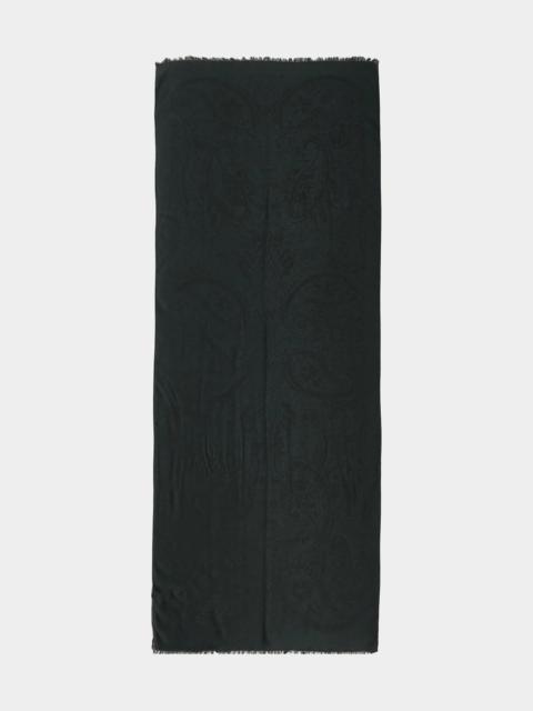 Etro Silk and Wool Paisley Jacquard Scarf