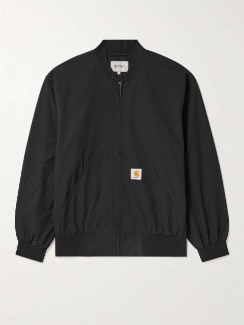 Active Logo-Appliquéd Shell Bomber Jacket