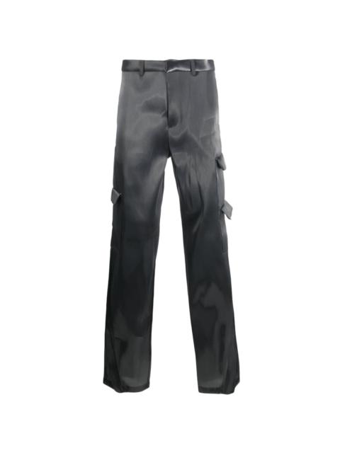 HELIOT EMIL™ Liquid Metal straight-leg cargo trousers