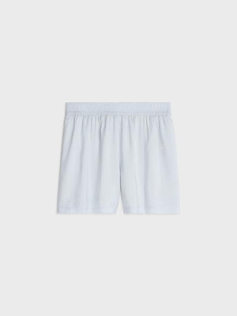 CELINE pyjama shorts in striped silk