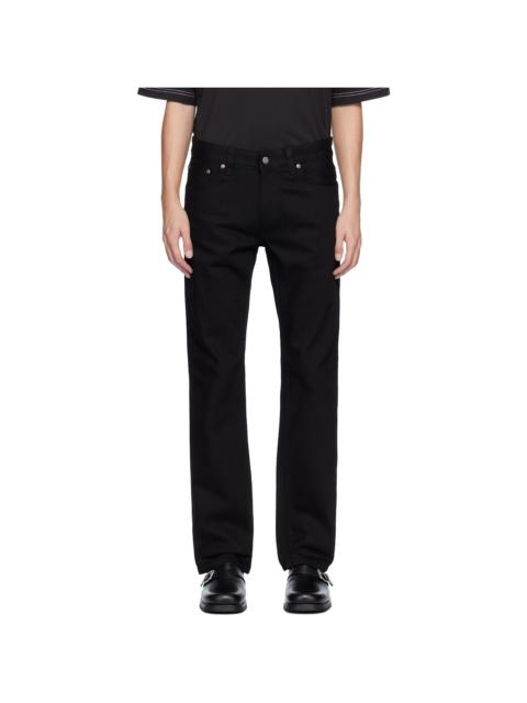 Nudie Jeans Black Slim Jim Jeans