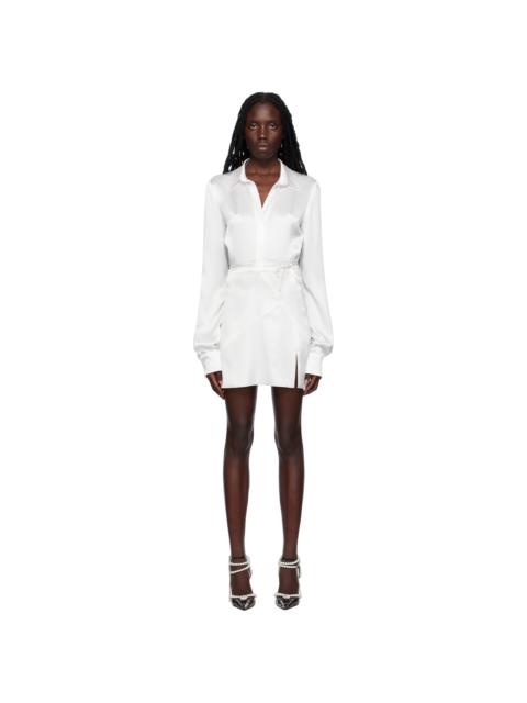 MACH & MACH White Karma Flower Minidress
