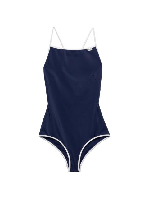 Prada Women's One-Piece Jersey Swimsuit - Blue