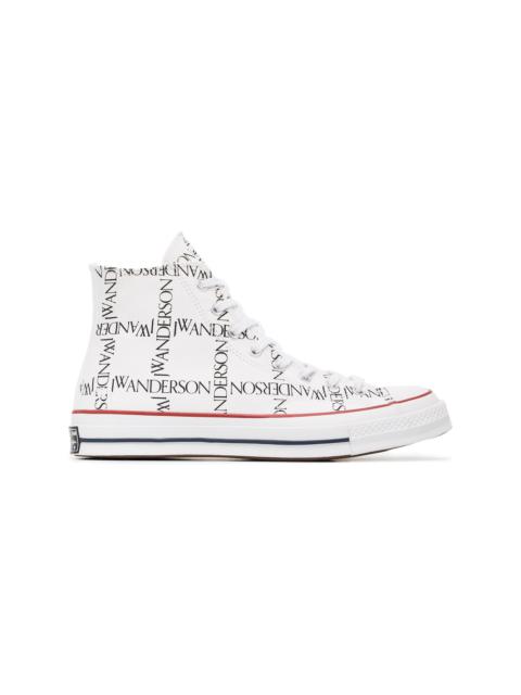 Converse x JW Anderson White Logo Print Sneakers