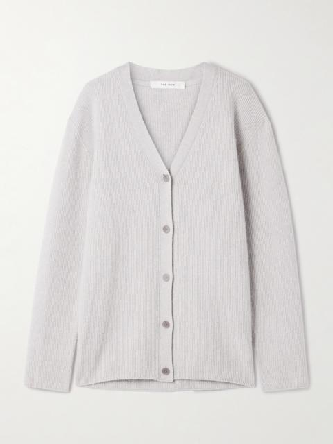 The Row Maser Ribbed Cashmere Cardigan