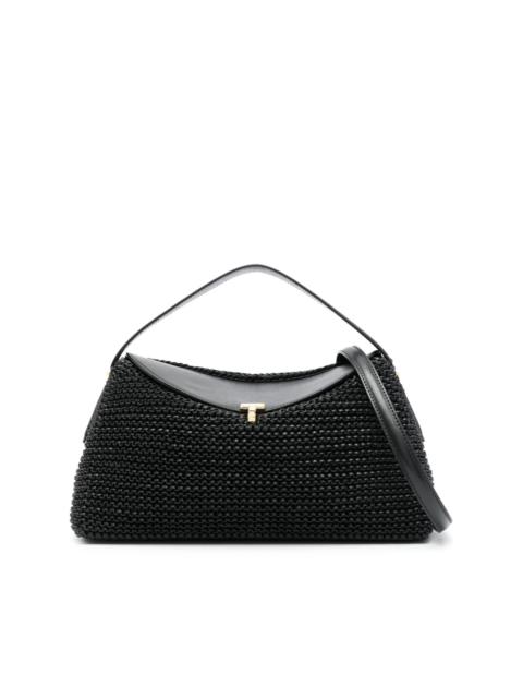 Totême T-Lock woven tote bag