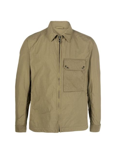 zip-fastening shirt jacket