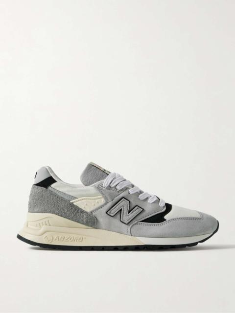 New Balance 998 Leather and Rubber-Trimmed Suede and Mesh Sneakers