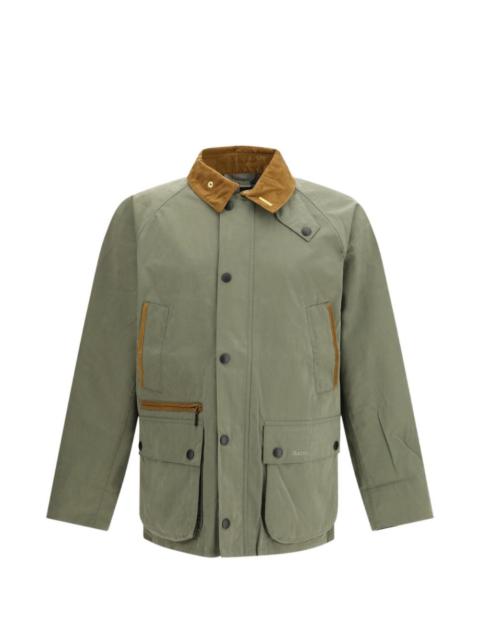 Barbour button corduroy-collar jacket