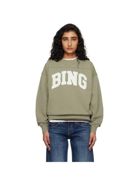 ANINE BING Khaki Trenton Bing Sweatshirt