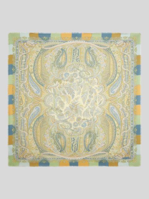 Etro WOOL AND SILK SHAWL WITH PRINT