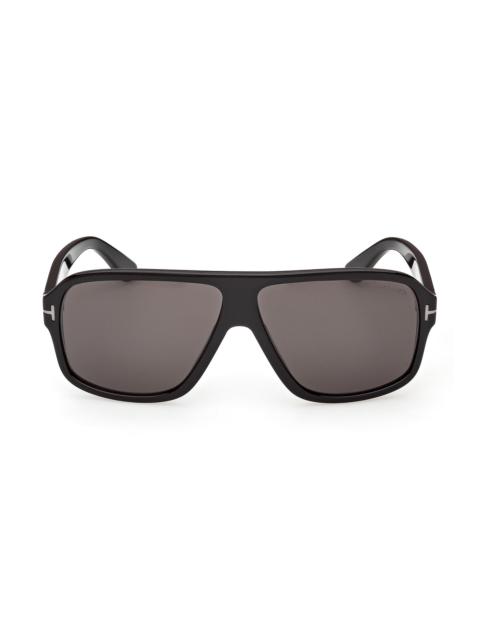 TOM FORD Women's William 63MM Oversized Sunglasses - Black