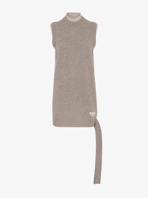 ワンピース FENDI DRESS NOBLE PEAKING FENDI】黒のピケジャージードレス スーツ ワンピース (FENDI