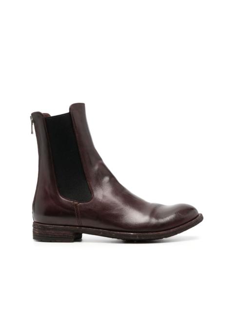 OFFICINE CREATIVE elasticated-panels leather boots