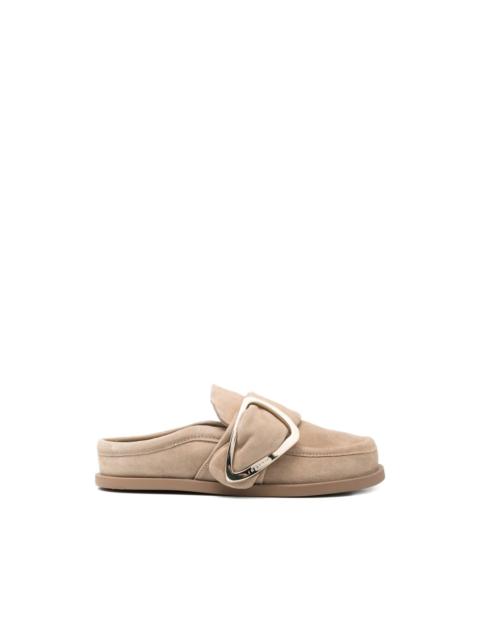 INUIKII soft buckle mules