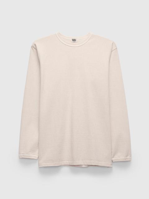 Warehouse & Co. Stand Wheeler Long Sleeve Pigment-Dyed Tee in Cream