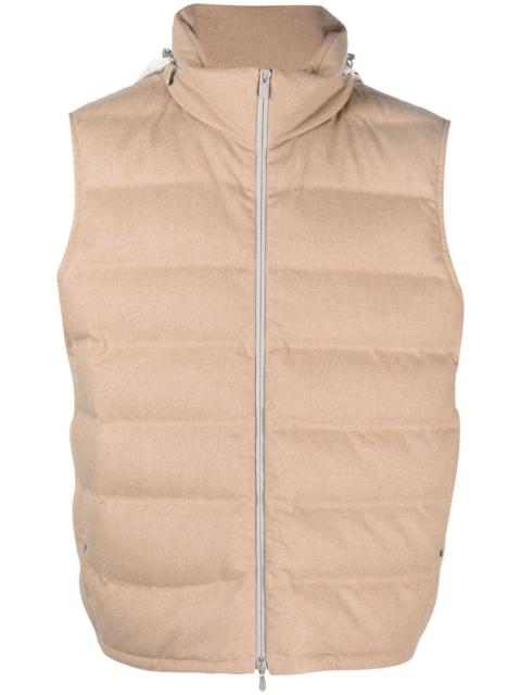Brunello Cucinelli zip-up padded gilet