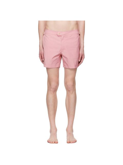 TOM FORD Pink Poplin Swim Shorts