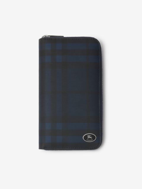 Burberry Check Zip Wallet