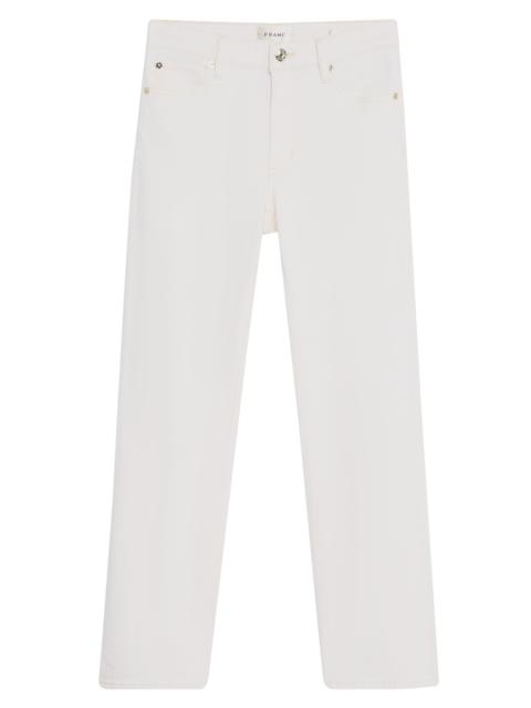 FRAME Women's The Borrowed Crop Jeans - White