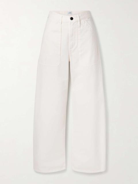 Citizens of Humanity Ayla Cargo high-rise wide-leg jeans White