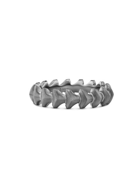 DAVID YURMAN Men's Armory Band Ring in Titanium, 6.2MM - Silver