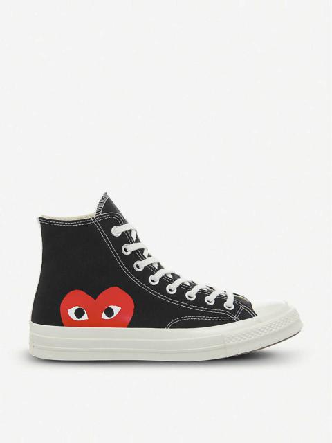 Comme Des Garçons Comme des Garçons PLAY x Converse canvas high-top trainers