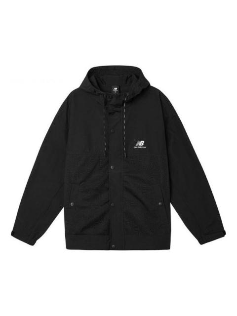 New Balance Classic Logo Print Jacket 'Black' AMJ11332-BK