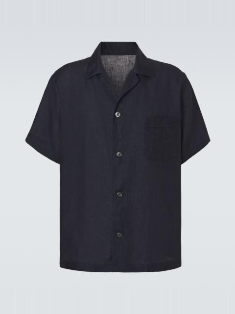 Brioni Linen bowling shirt