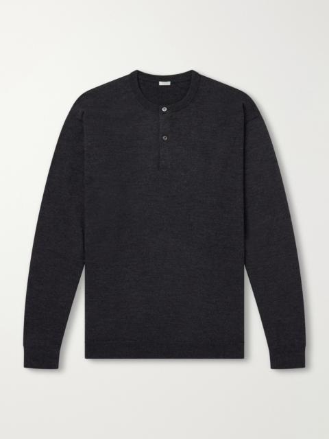 A.PRESSE Wool Henley Sweater