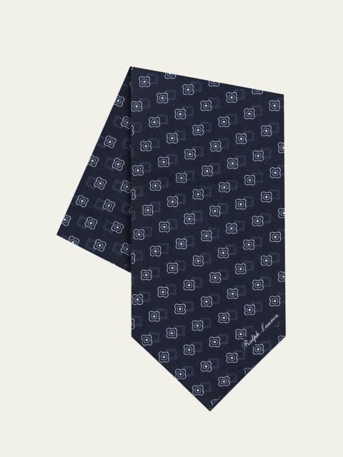 Ralph Lauren Men's Floral Medallion Silk Foulard Neckerchief