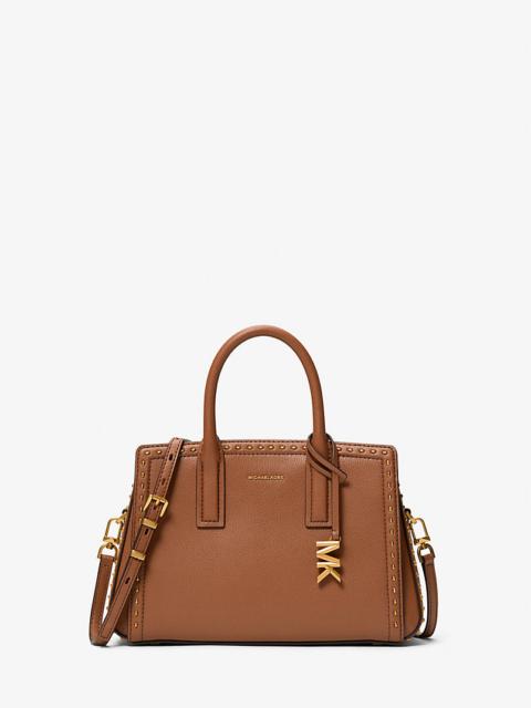 MICHAEL KORS Laila Small Studded Leather Satchel