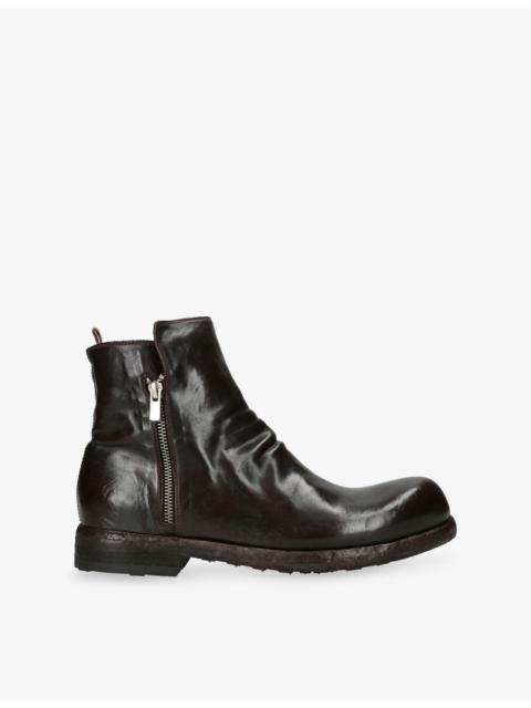 OFFICINE CREATIVE Bulla Side-Zip Leather Chelsea Boots